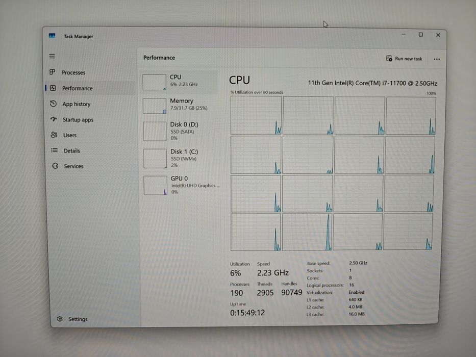 Dell Mini PC OptiPlex 7090 i7-11700 , 32GB RAM , 500 GB SSD M.2.