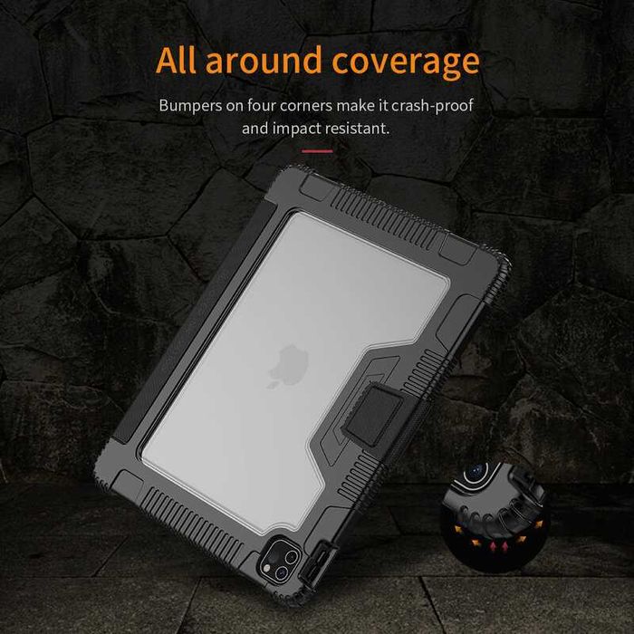 Husa armor+Folie APPLE iPad Pro 12.9 inch 11 2021 Mini 6 Air 2022 10.2