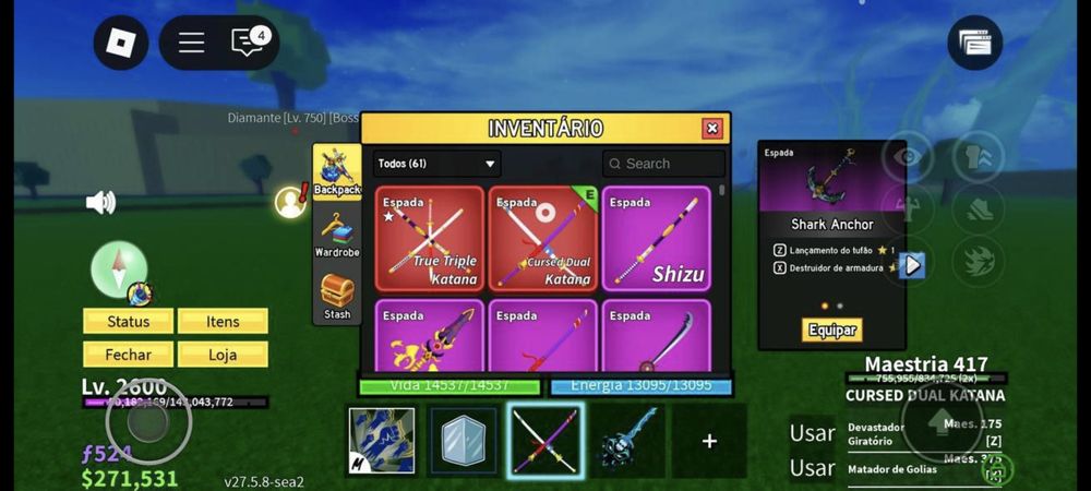 Продажа аккаунтов blox fruits