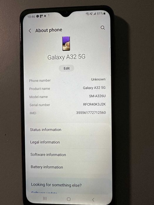 Samsung Galaxy  A32 5 G