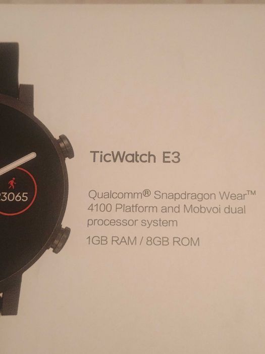 Смарт часовник ticwatch e3 wear OS