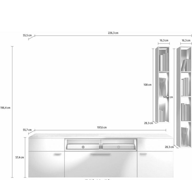 Set mobilier living MDF