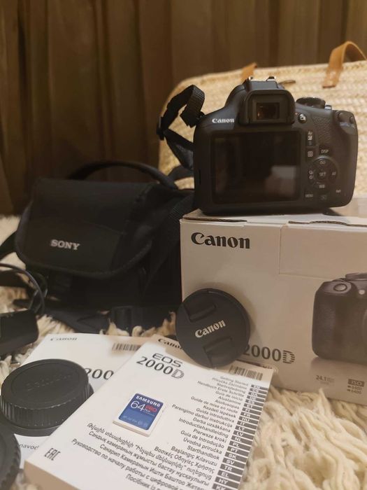Продавам Canon 2000D на около 200 кадъра
