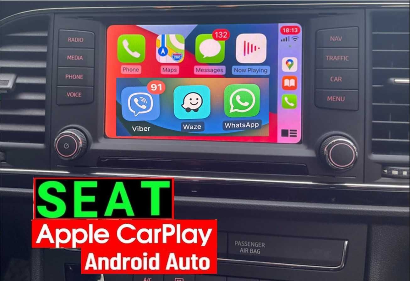 SEAT Активиране Carplay AndroidAuto Сеат Leon Ateca Ibiza Arona Toledo