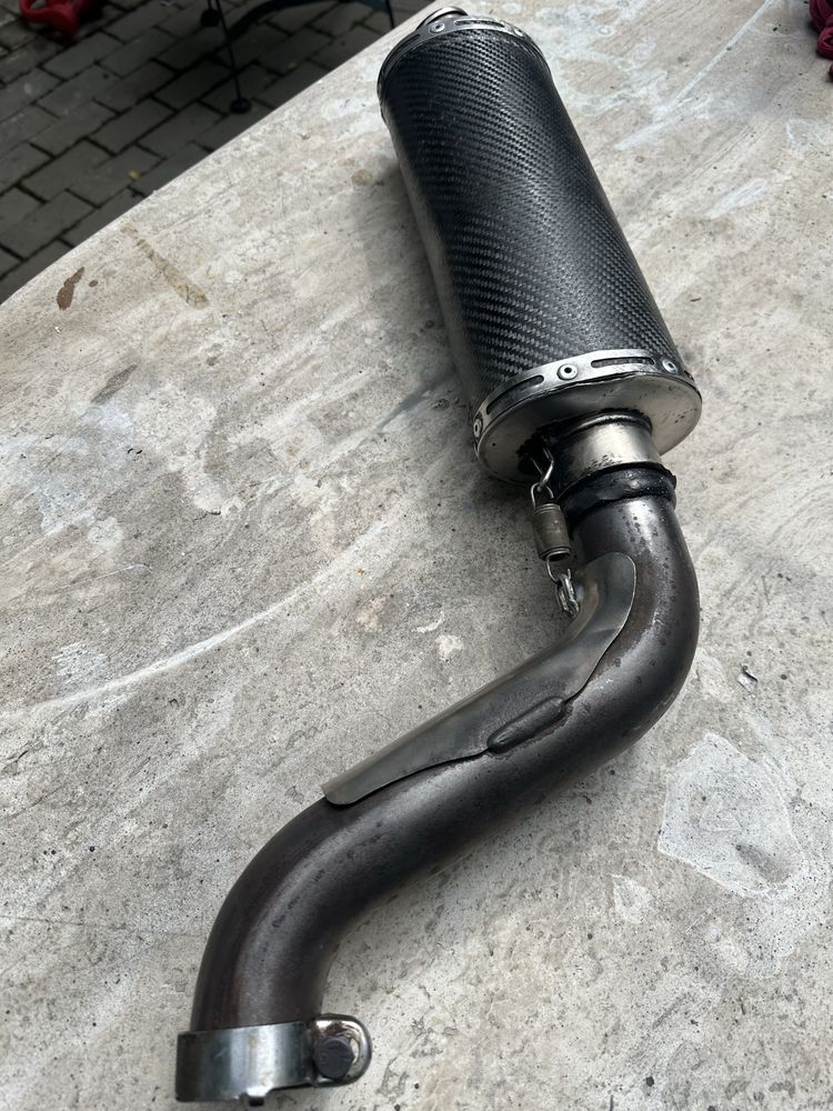 Toba moto carbon Leo Vince SBK cu cot