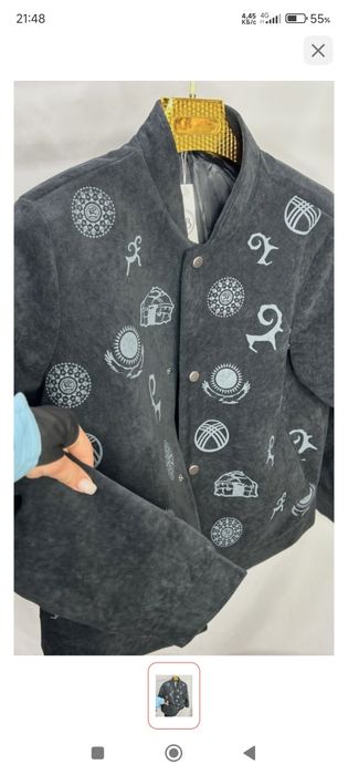 Куртка с казахском орнаментом