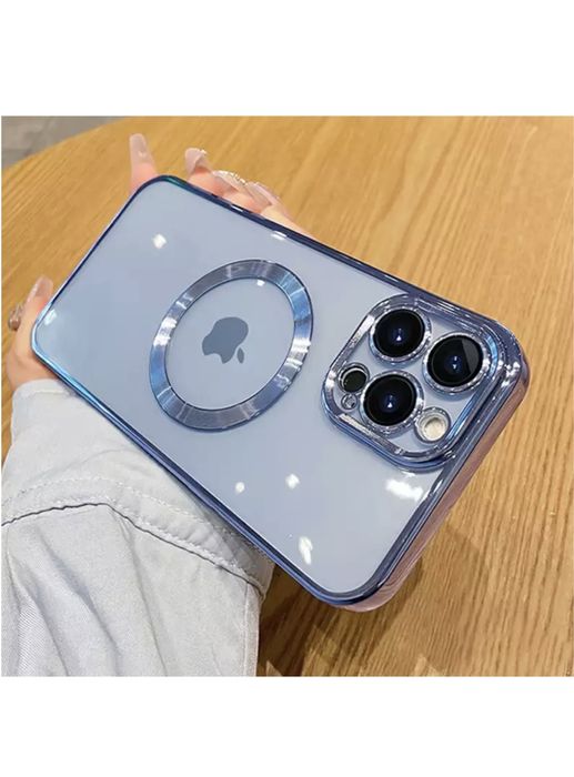 Iphone 13 14 PRO 15 PRO MAX Husa Silicon 0,2mm Lucioasa Cerc Magnetic