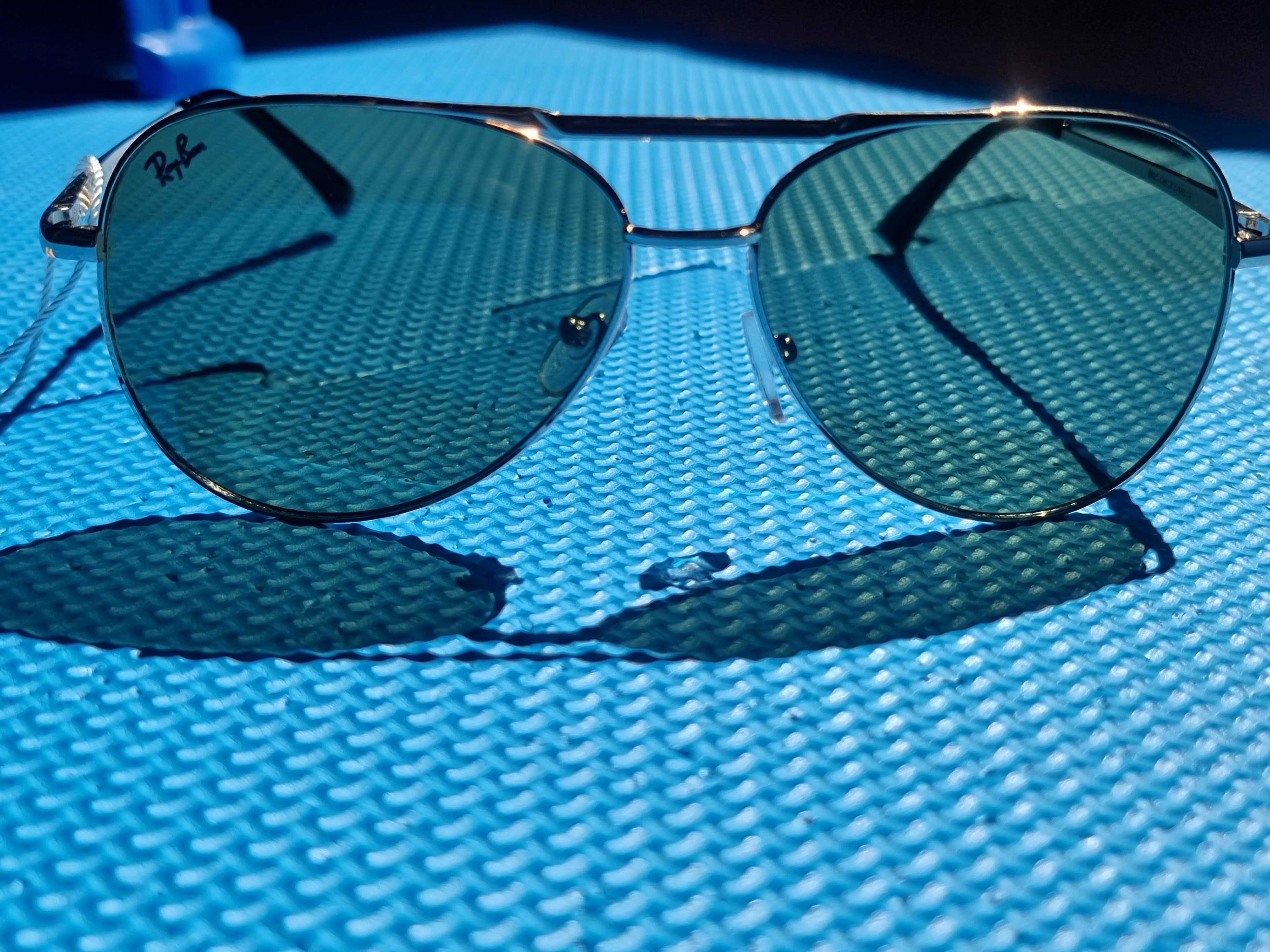 Ochelari de soare Ray-Ban Aviator, lentile sticla verde