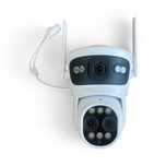 Двойна IP камера с двойна леща 10 zoom зум WiFi iCSee безжична 10MP