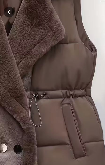 Дамски елек рМ в актоален кафяв цвят