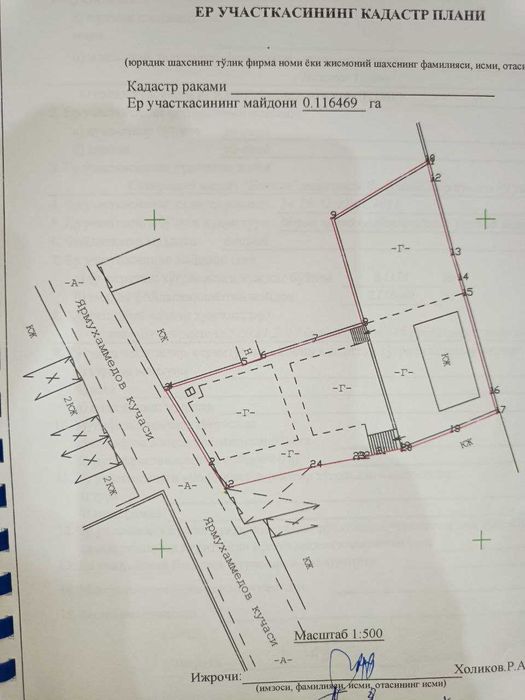 Самарқанд шаҳрида қулай жойлашувда 12 сотих ховли (ер сотилади)