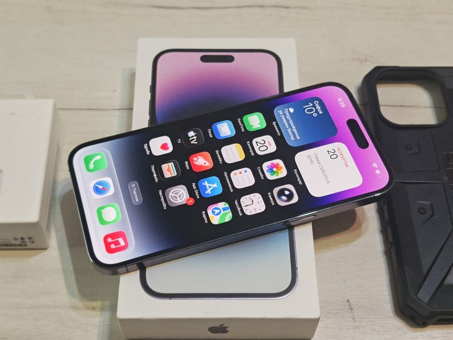 Бартер Отличен iPhone 14 Pro Max 128 GB Deep Purple