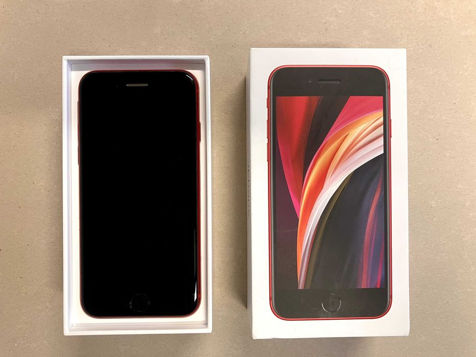 iPhone SE 2020 128kB (RED) | stare impecabilă | huse noi cadou