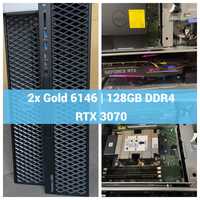 Dell 7820 2x Xeon Gold 6146, RTX 3070, 128GB DDR4, 1TB SSD workstation