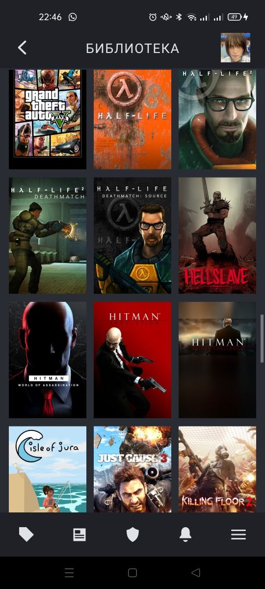 steam аккаунт с играии