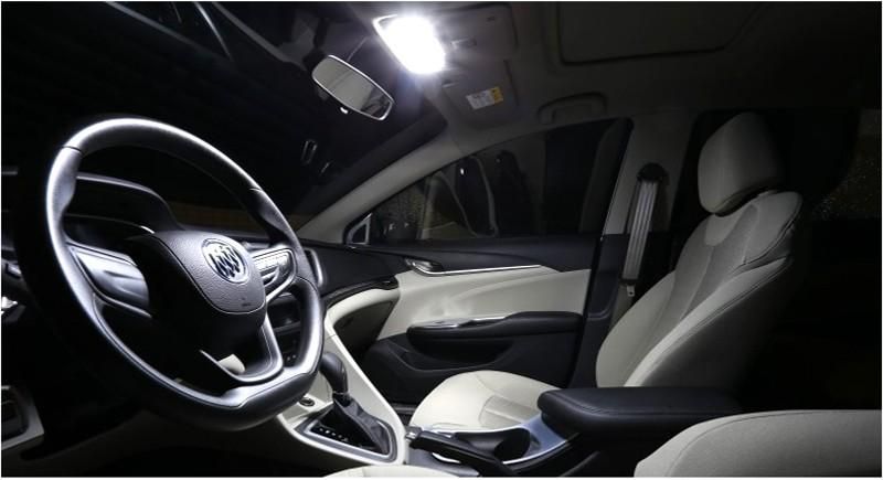 комплект led диодни габаритни крушки 12v  c5w, сулфитна 36мм ...