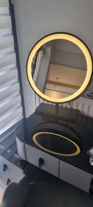 Masuta de toaleta smart cu oglinda led control touch