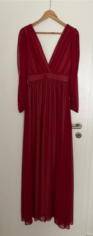 Rochie burgundy eleganta