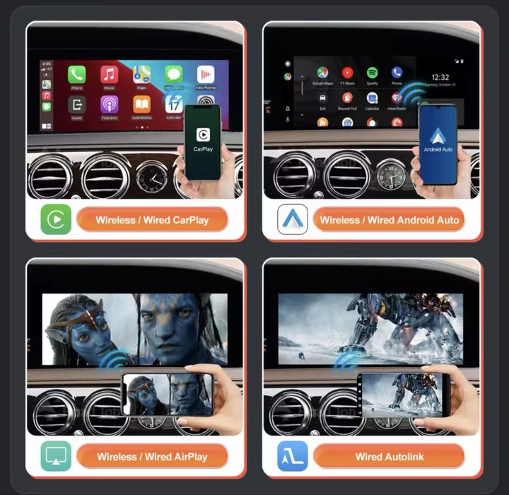 Carplay wireless android auto за S-класа w222 от 2014-2019 NTG5.0