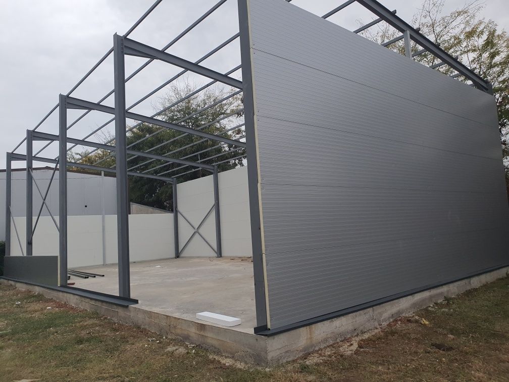 Hala noua structură metalică demontabila hala prindere pe suruburi