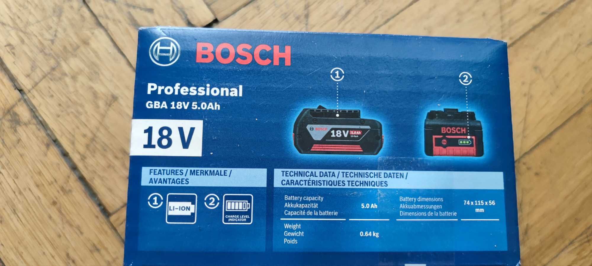 Литиево-йонна акумулаторна батерия BOSCH