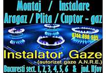 Montaj: ARAGAZ, PLITA, CUPTOR gaze - INSTALATOR Autorizat - Bucuresti