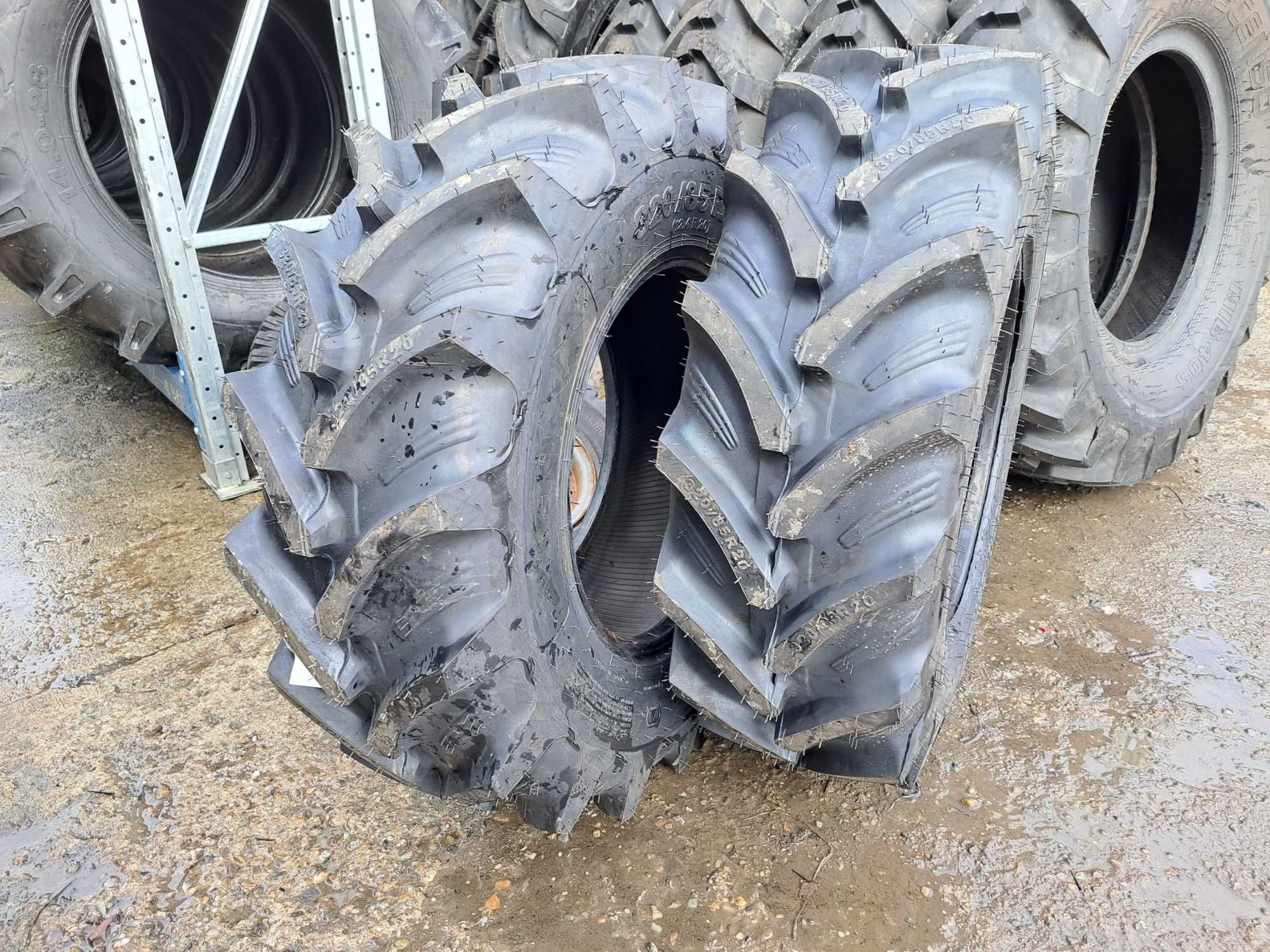 Cauciucuri noi 12.4R20 OZKA anvelope radiale 320/85R20 pentru TRACTOR