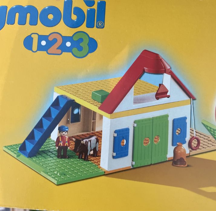 Конструктор-Playmobil  Моята първа ферма 6750 и Строител кран 70165