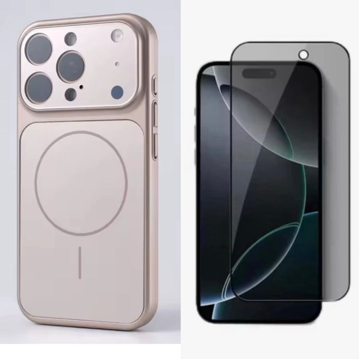 Husa MagsLens si Folie Sticla Privacy Iphone 17/17 PRO/17 PRO MAX/AIR