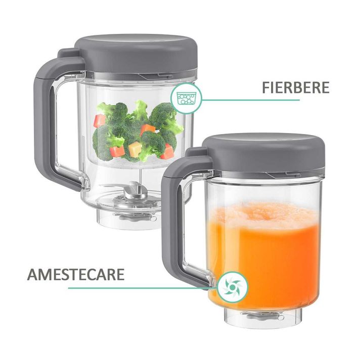 Aparat de gatit cu aburi si functie de blender 2 in 1