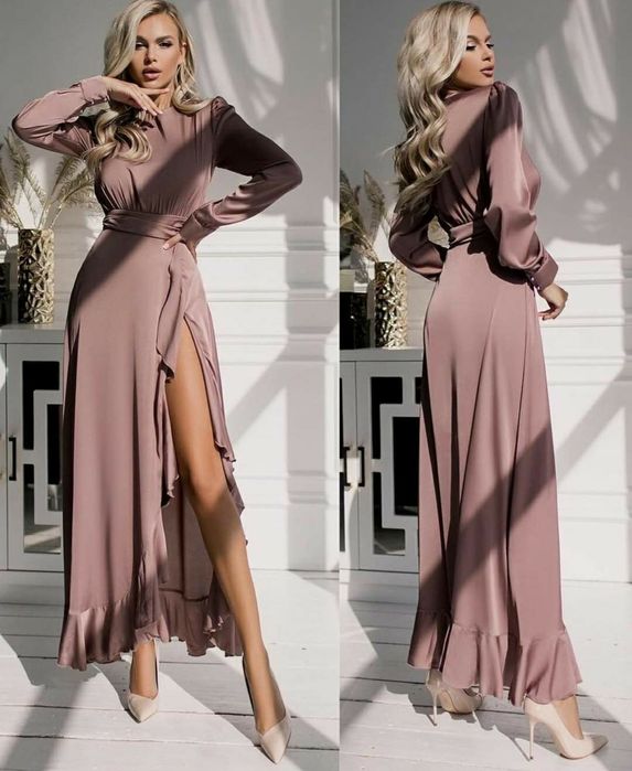 Rochie lunga satin!