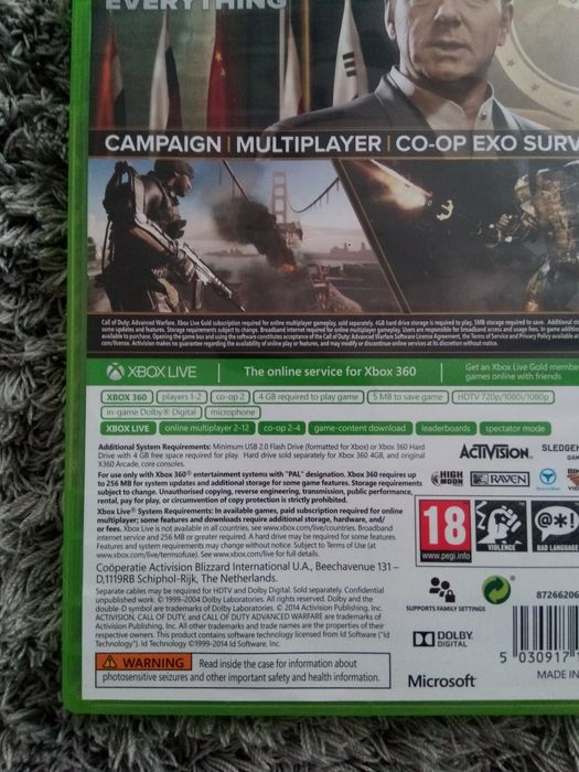 Transport GRATUIT Joc Call of Duty: Advanced Warfare xbox360/Xbox One