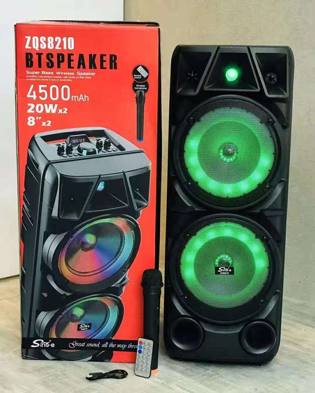 БЕПУЛ Доставка,Bluetooth Караоке Колонка ZQS8210(72см)+Симсиз Микрофон