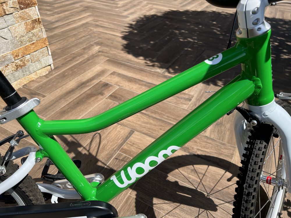Nu negociez! Pret fix! Bicicleta Woom 3 verde, 16 inch, cric Woom