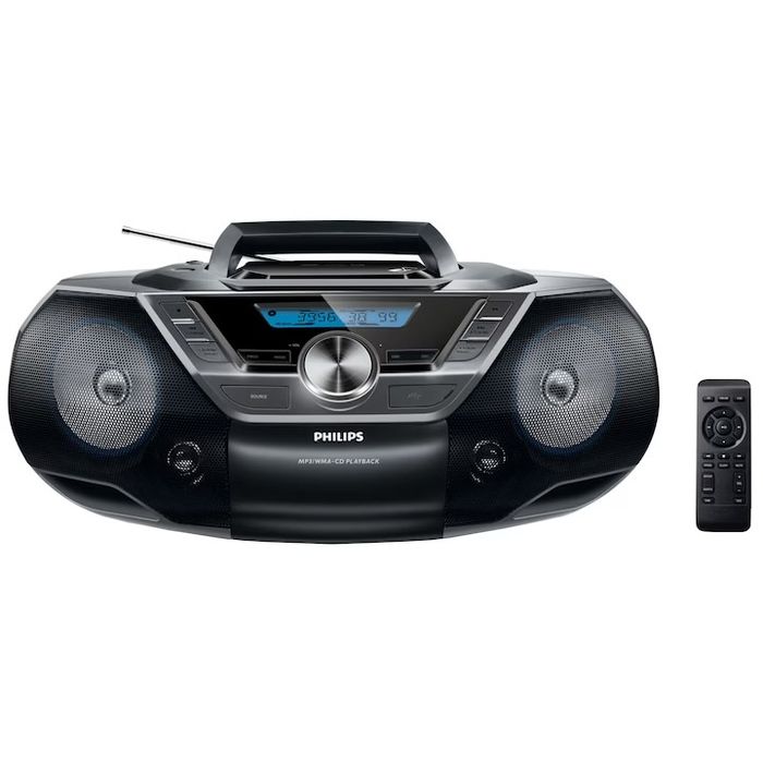 Microsistem audio Philips AZ780/12, CD, MP3-CD, USB, FM, Telecomanda