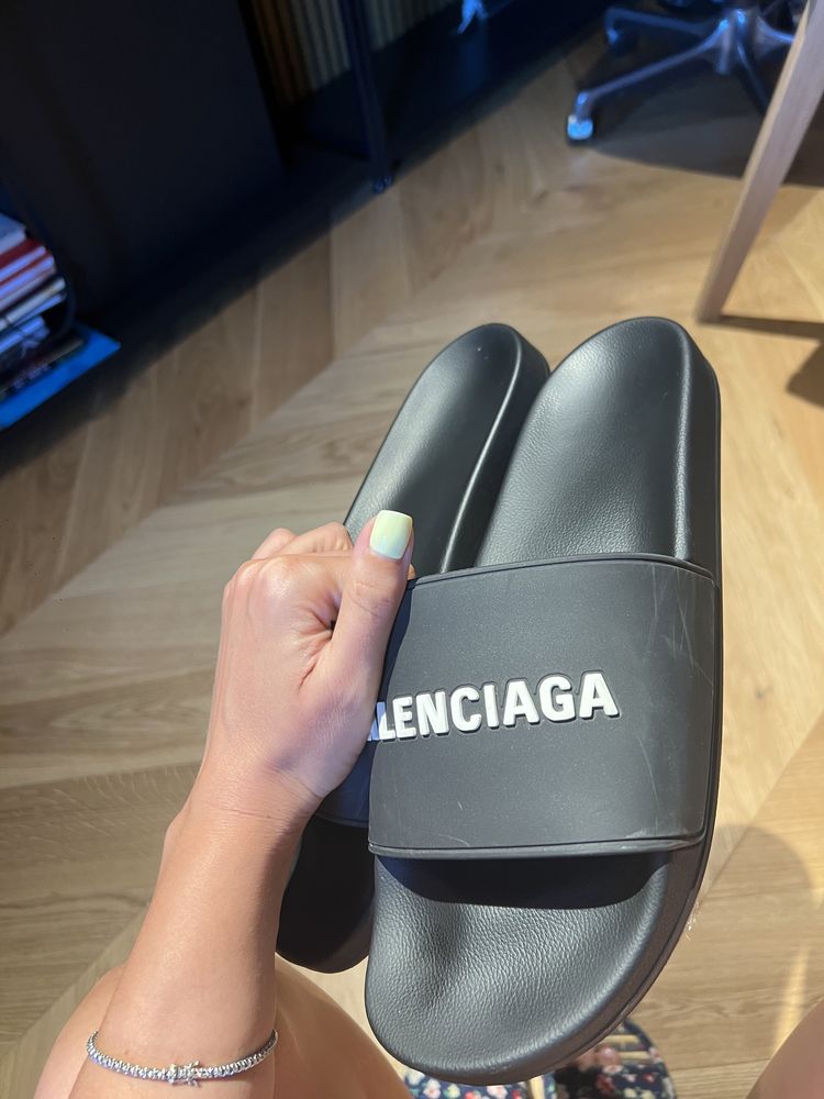 Papuci șlapi adidasi balenciaga