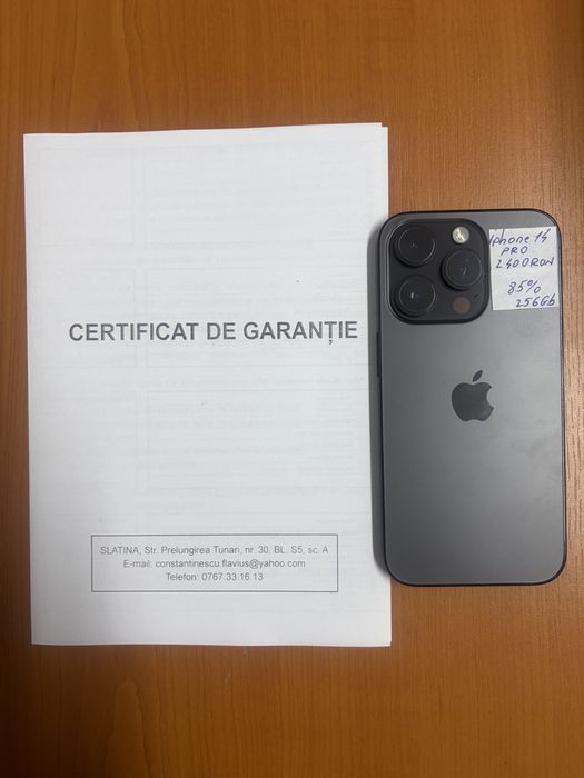 Iphone 14 pro, 256gb, garantie