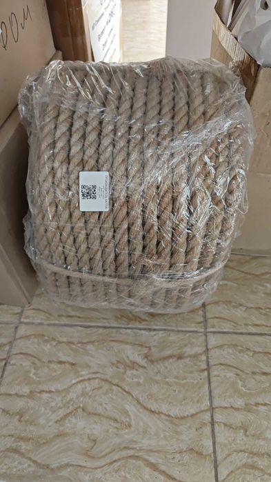 Канат джутовый 12мм,14мм , верёвка,бечевка, шнур