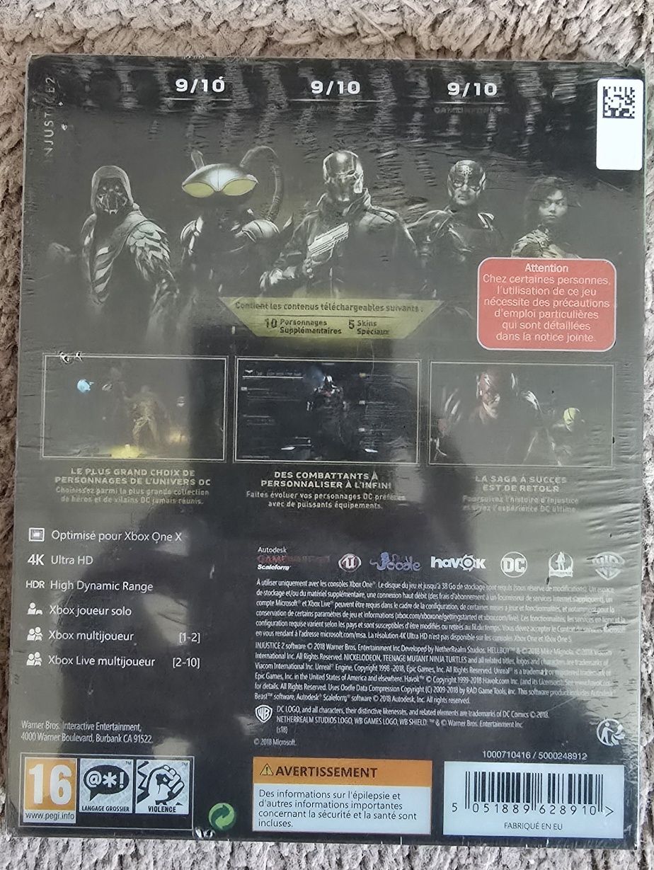 Joc Sigilat Xbox One Series X Injustice 2 Legendary Steelbook Edition