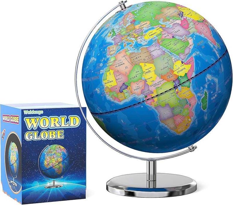 Больщой ГЛОБУС Оригиналный на Английском языке. Карта мира GLOBUS