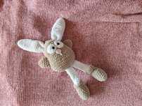 Заяц вязаный крючком игрушка амигуруми из плюшевой пряжи handmade