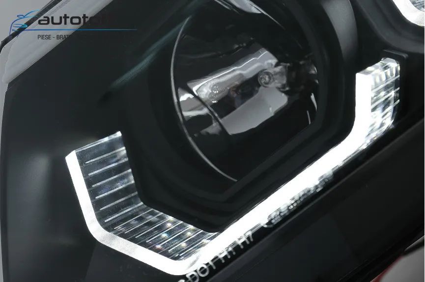 Faruri 3D Led Angel Eyes compatibile cu BMW Seria 3 E90 E91 (2005-2008)