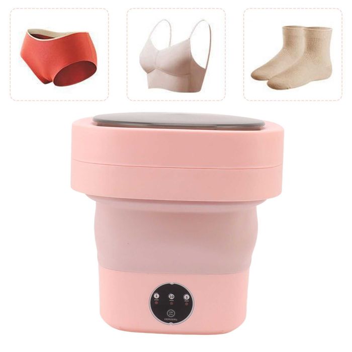 Masina de spalat rufe camping, portabila si pliabila, capacitate 6.5L