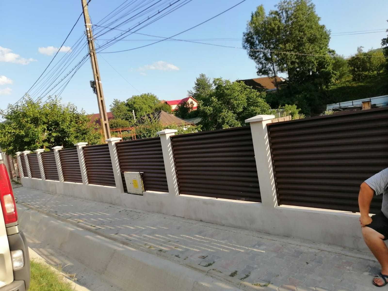 Construim garduri din sipca metalica, jaluzele, tabla, plasa si BCA