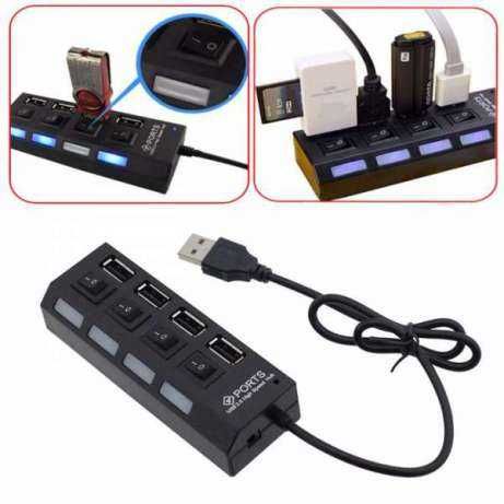 USB разклонител със 4,7 и 10 порта със копчета за изключване