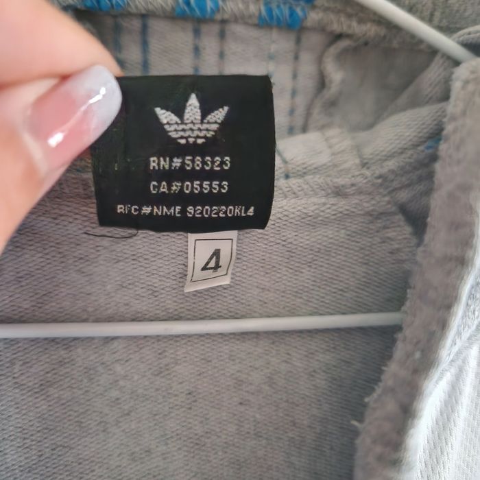 Горнище Adidas с цип за 4 години или ръст 104-110 см.