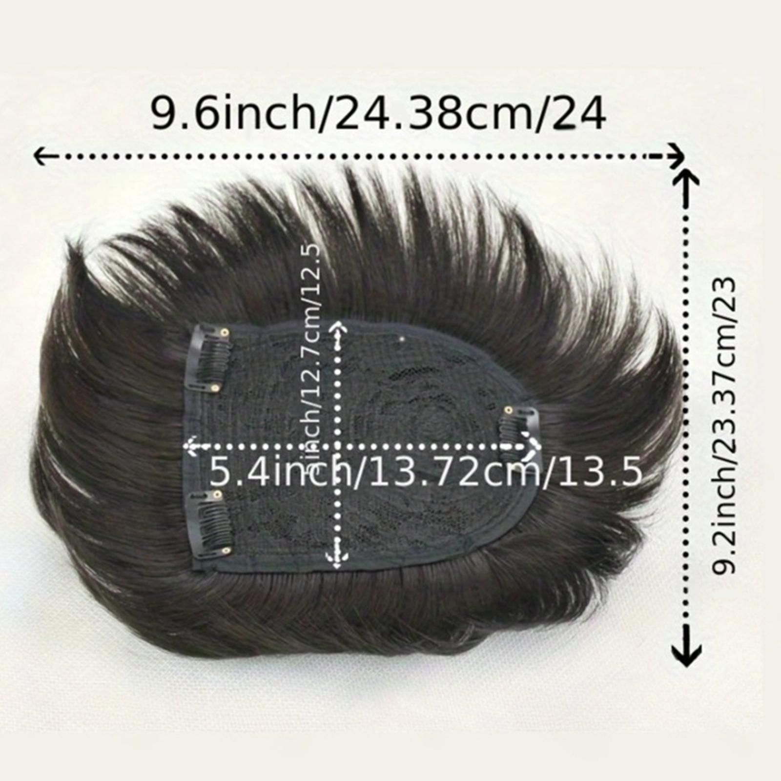 peruca barbati topper toupee  Negru, fibre sintetice