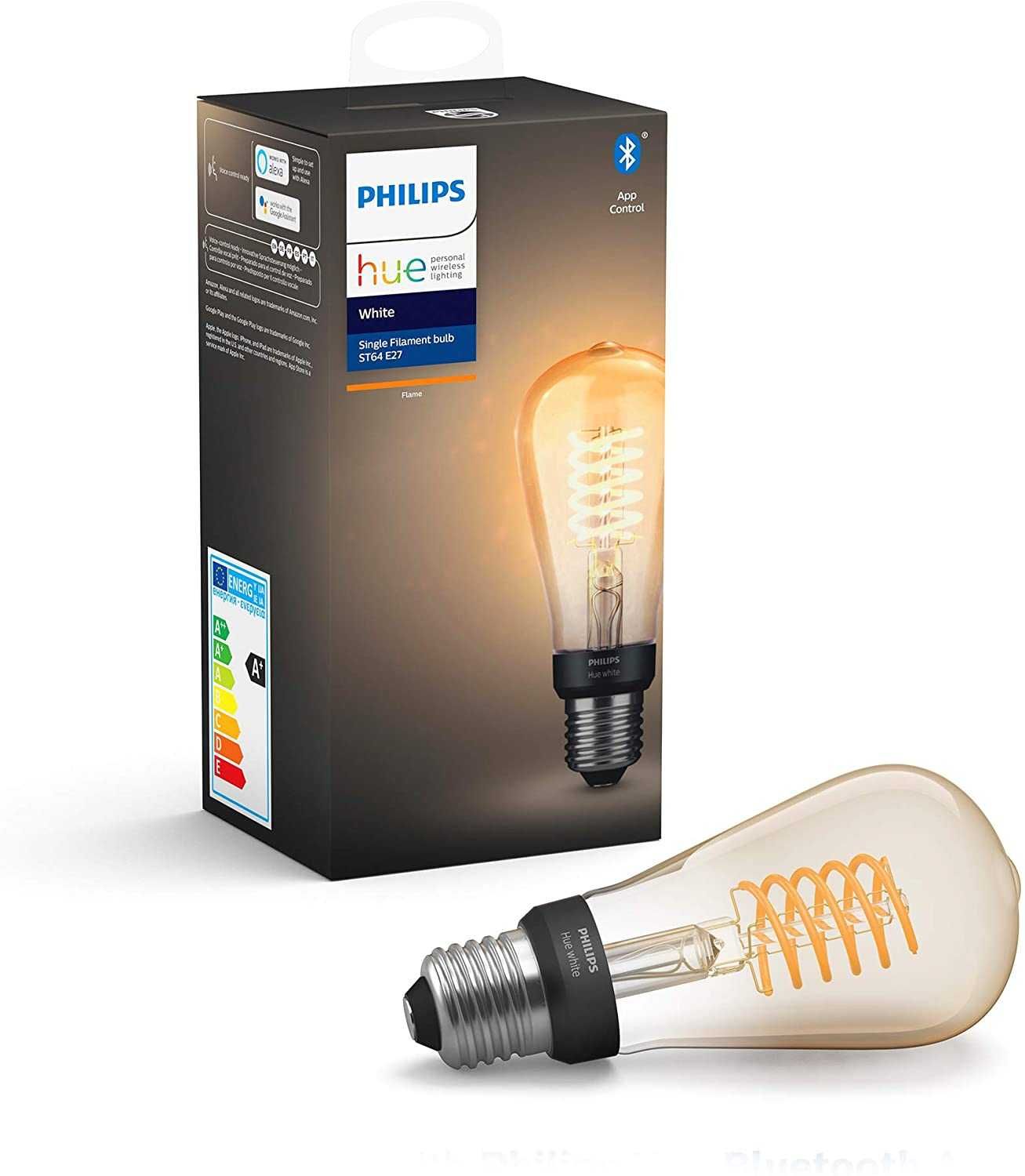 Philips Hue Smart LED Крушка Димеруема Ретро Винтидж с дистанционно