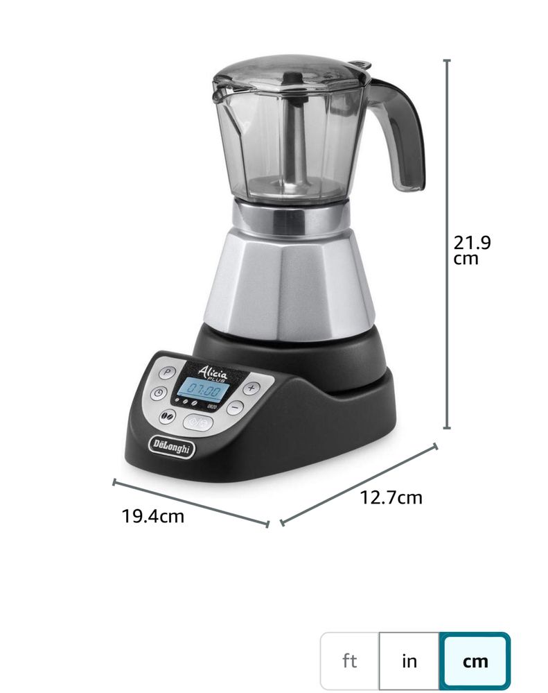 Espressor de cafea, De'Longhi, EMKP-63.B Alicia, 450 W, 700 ml