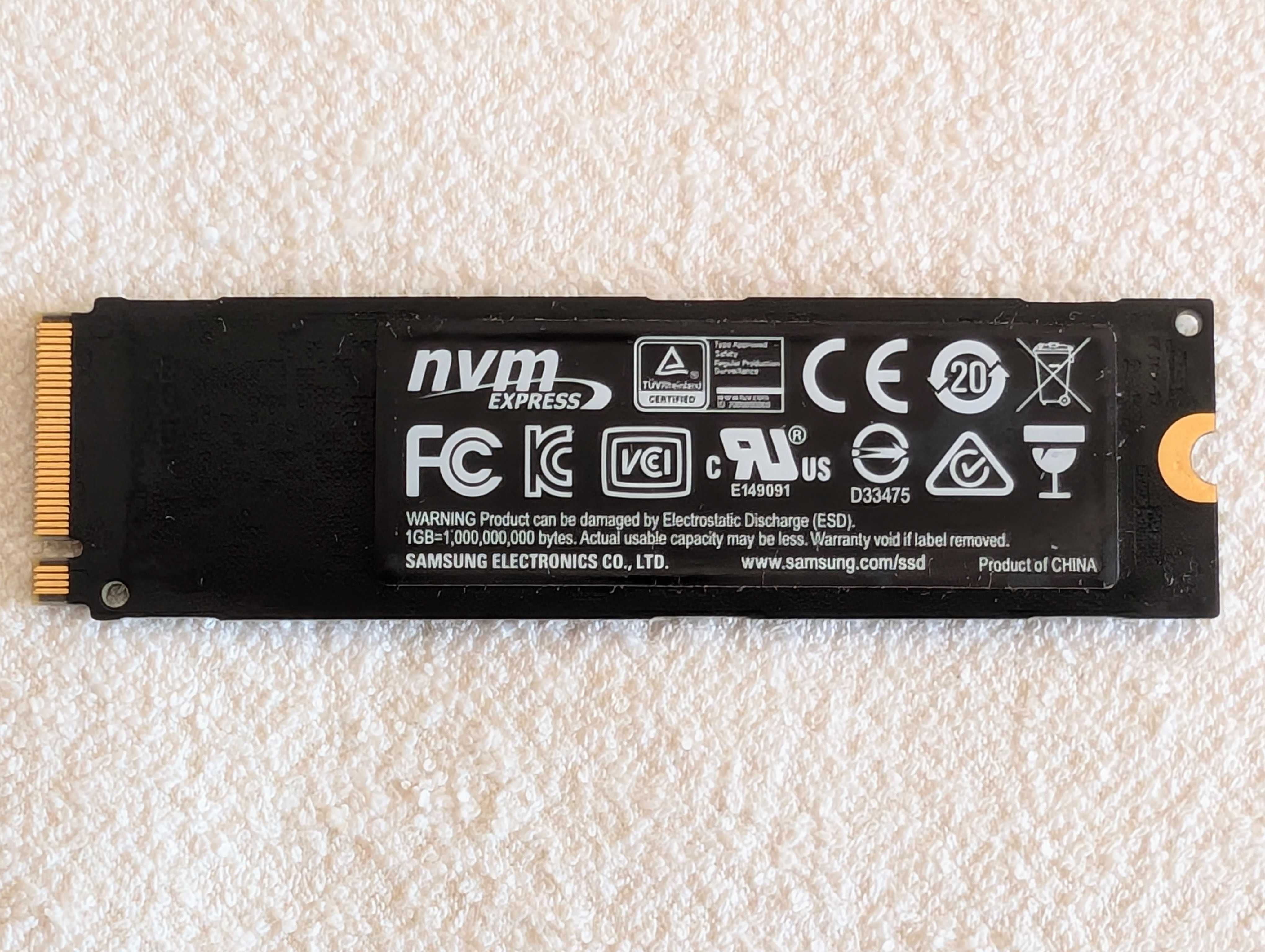 Samsung NVME SSD 960 EVO 1TB PCIe  Gen 3